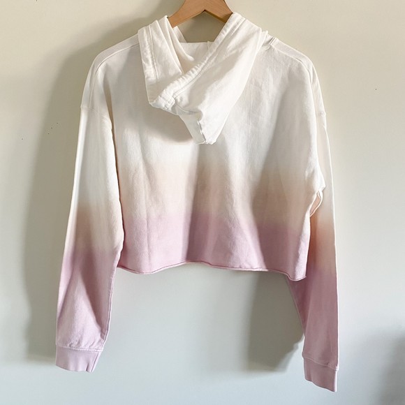 Cropped Pink Ambre Hoodie - Picture 4 of 7